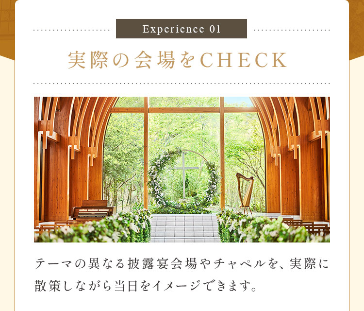 実際の会場をCHECK