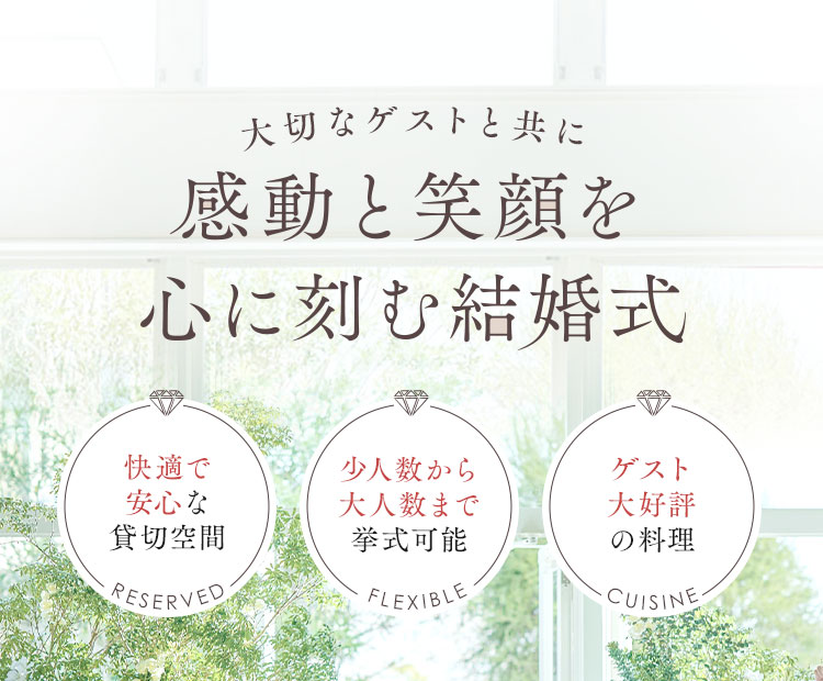 大切なゲストと共に感動と笑顔を心に刻む結婚式